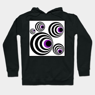 Optical Illusions, Visual Phenomena, circle pattern Hoodie